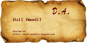 Dull Amadil névjegykártya